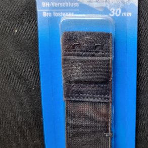 BH Forlnger m. Elastik 2 Hgte / 3cm - sort