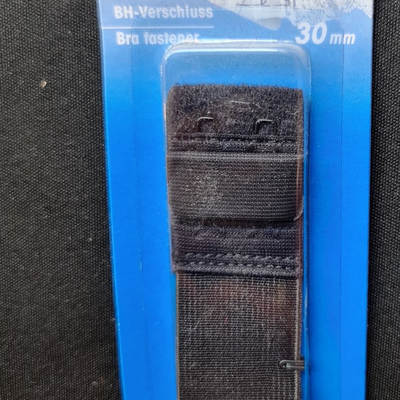 BH Forl�nger m. Elastik 2 H�gte / 3cm - sort