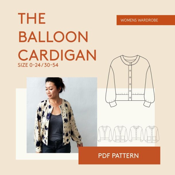 Balloon Cardigan str. 30-54 - Wardrobe by me