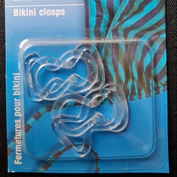BIKINI SPNDER 12mm GENNEMSIGTIG PLASTIK