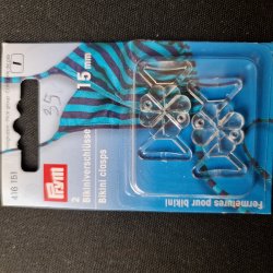 BIKINI SPNDER 15mm GENNEMSIGTIG PLASTIK