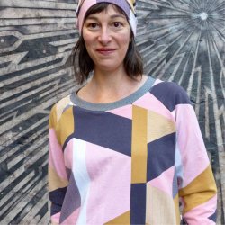 Boxy Raglan bluse sweat str. 30-54 - Wardrobe by me