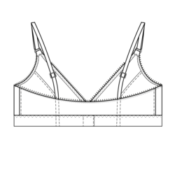 Bralette BH str. XS-XXXL - Wardrobe by me