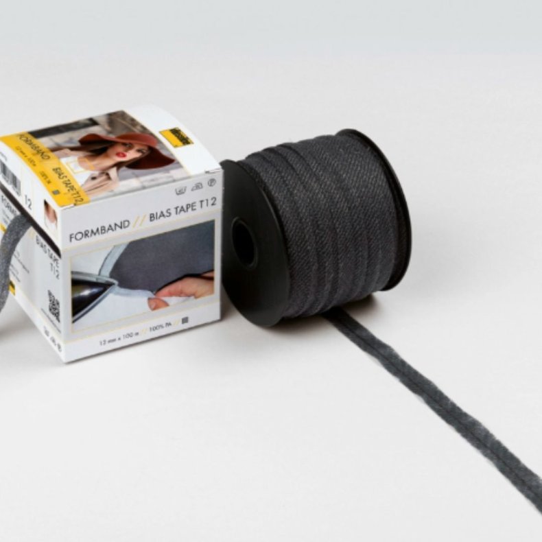 Vlies Formb�nd // 12mm Sort