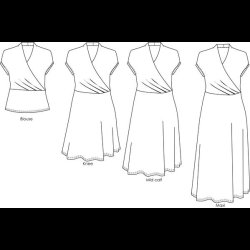 Mirri wrap dress str. 30-54 - Wardrobe by me