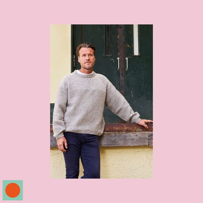 Dagmar Struktur sweater herre 