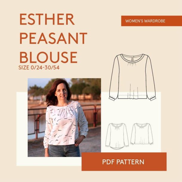 Esther Blouse bluse str. 30-54 - Wardrobe by me