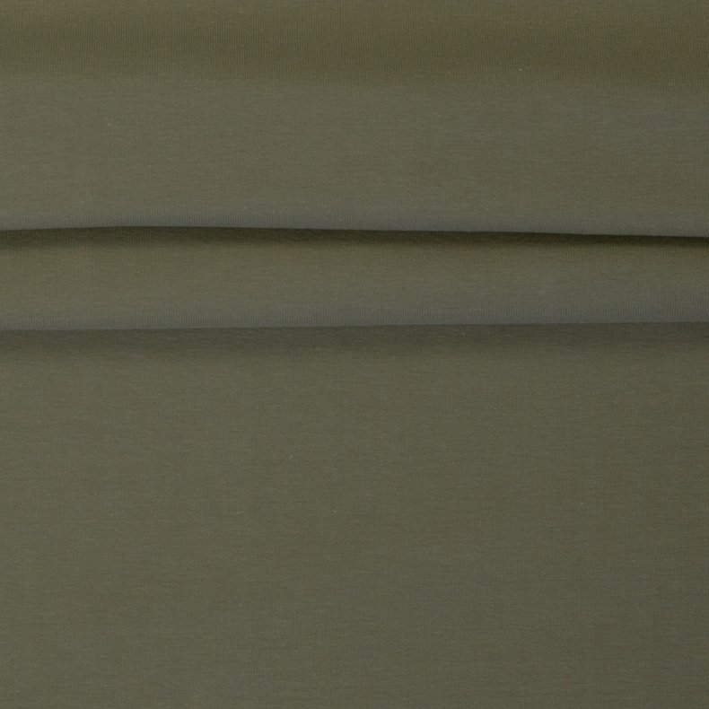 Bomulds jersey // Oliven Gr�n 17-0517