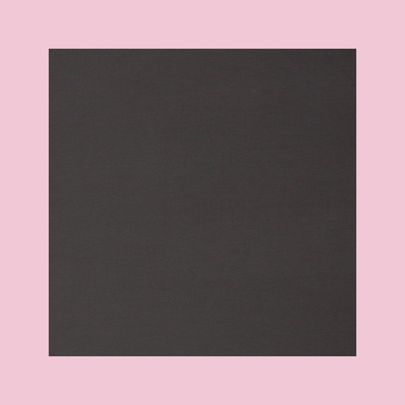 Bomulds Single jersey 99,- Koks gr� Nr. 0403