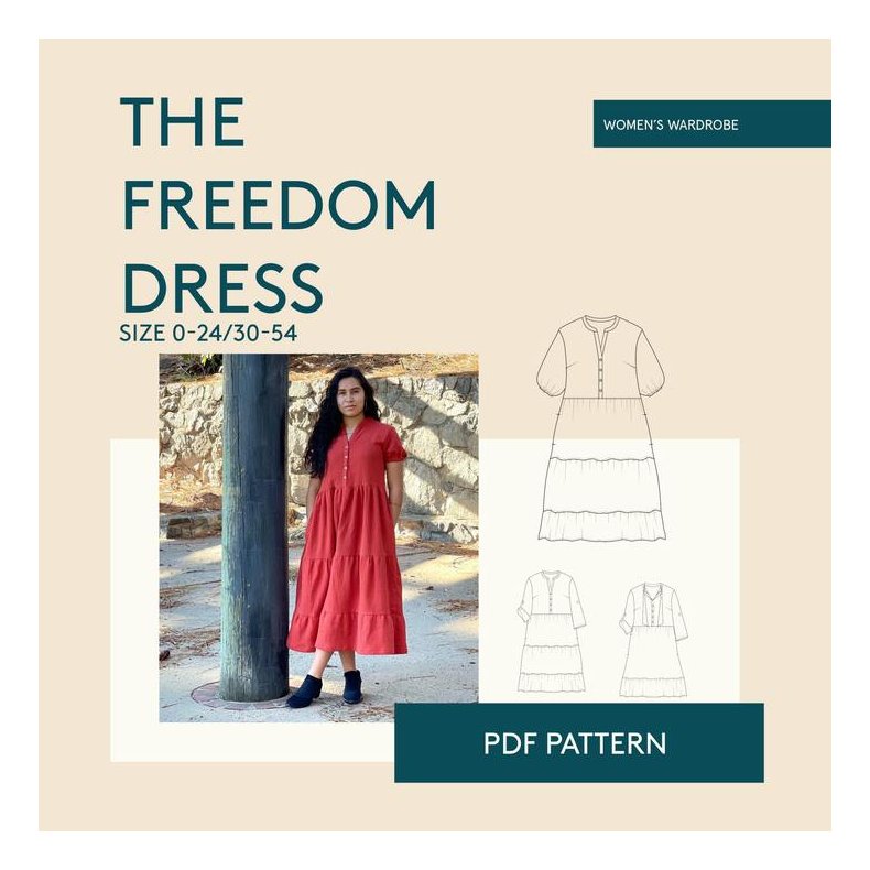 Freedom dress str. 30-54 - Wardrobe by me