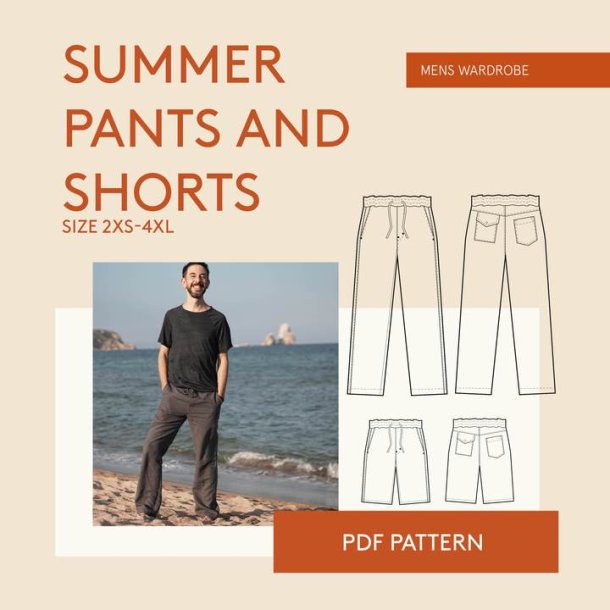 Men's summer pants  str. 30-54 - Wardrobe by me