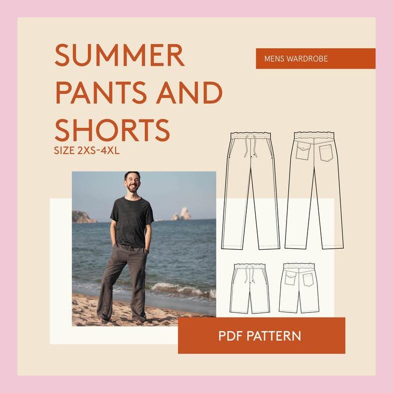Men's summer pants  str. 30-54 - Wardrobe by me