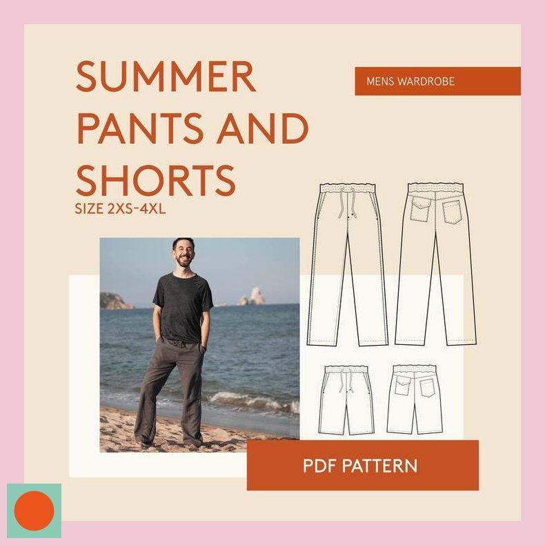 Men's summer pants  str. 30-54 - Wardrobe by me
