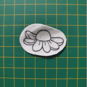 Broderi skabelon // Blomst Margit