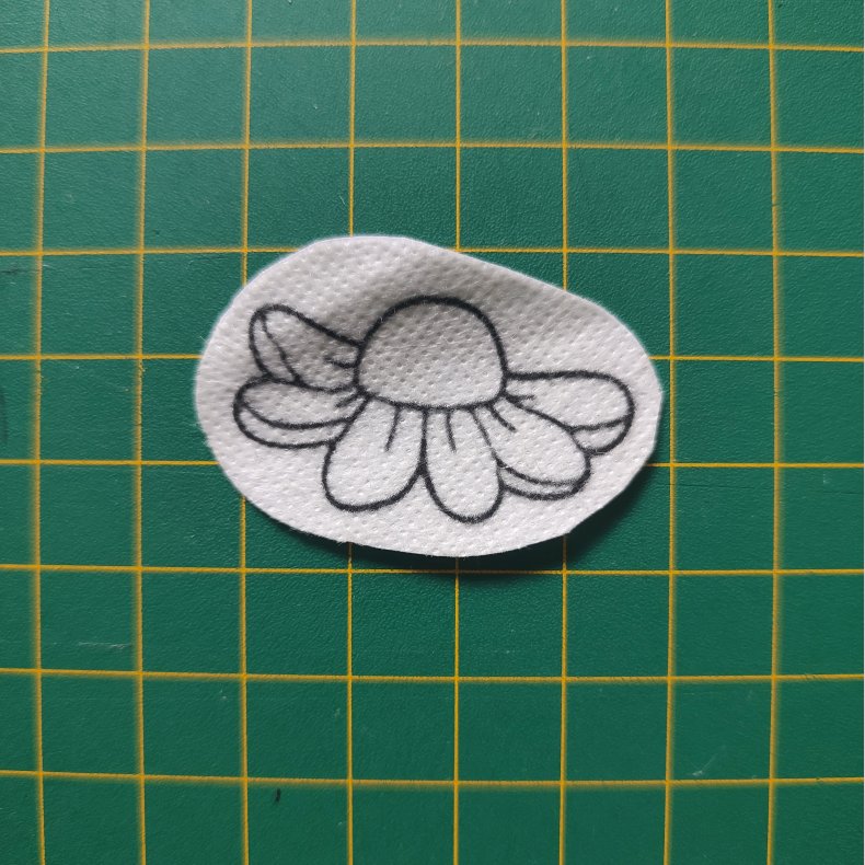 Broderi skabelon // Blomst Margit