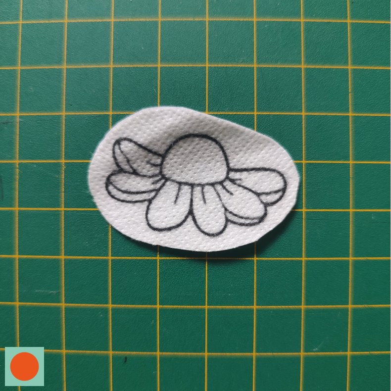Broderi skabelon // Blomst Margit