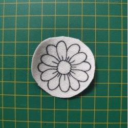 Broderi skabelon // Blomst Ulla