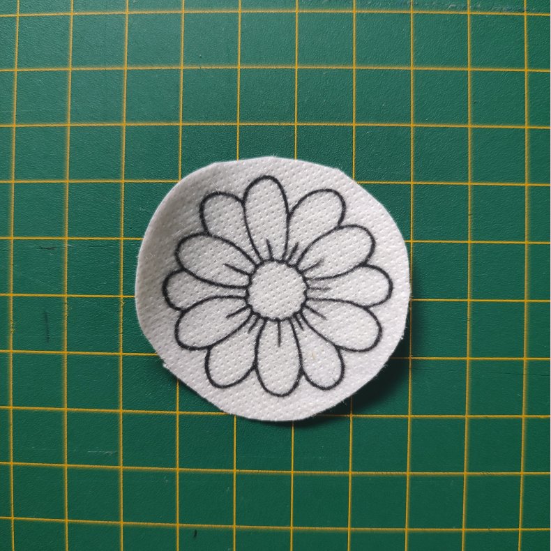 Broderi skabelon // Blomst Ulla