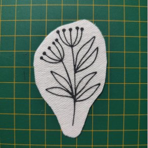 Broderi skabelon // Blomst Gerda