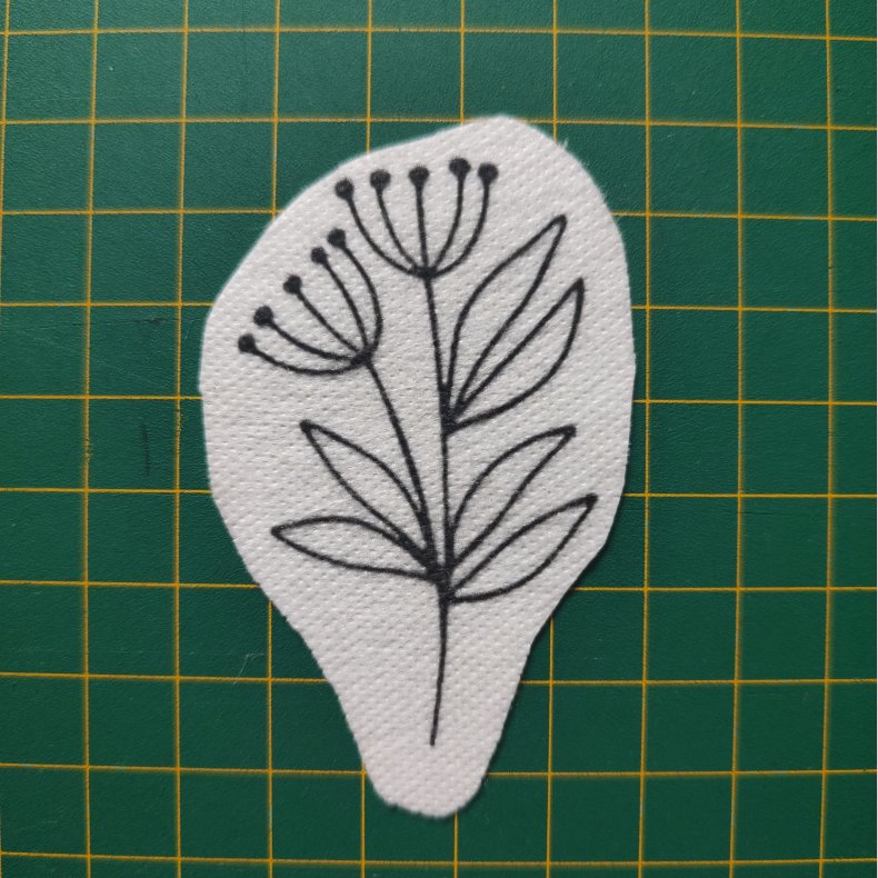 Broderi skabelon // Blomst Gerda