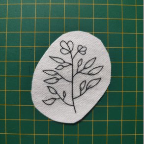 Broderi skabelon // Blomst Nivi