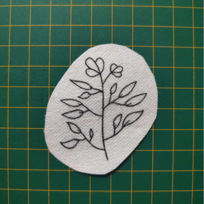 Broderi skabelon // Blomst Nivi