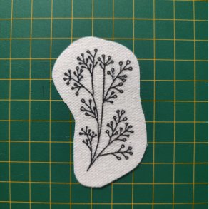 Broderi skabelon // Blomst Sofie