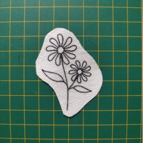 Broderi skabelon // Blomst Mette