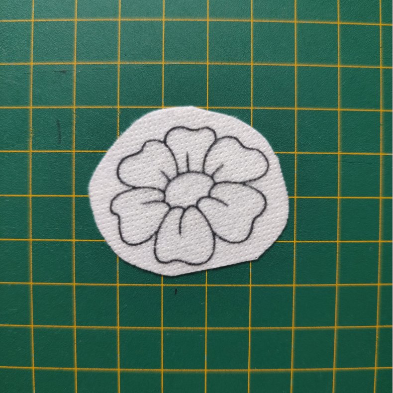 Broderi skabelon // Blomst Liva