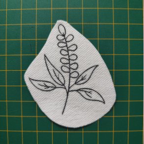 Broderi skabelon // Blomst Jasmine