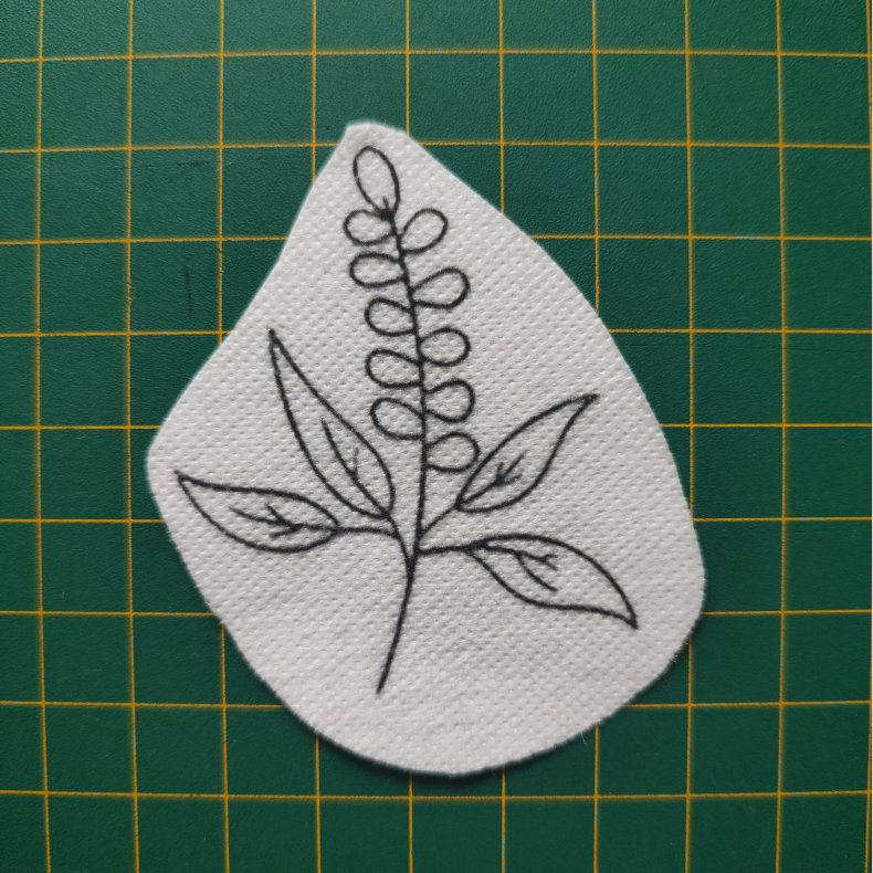 Broderi skabelon // Blomst Jasmine