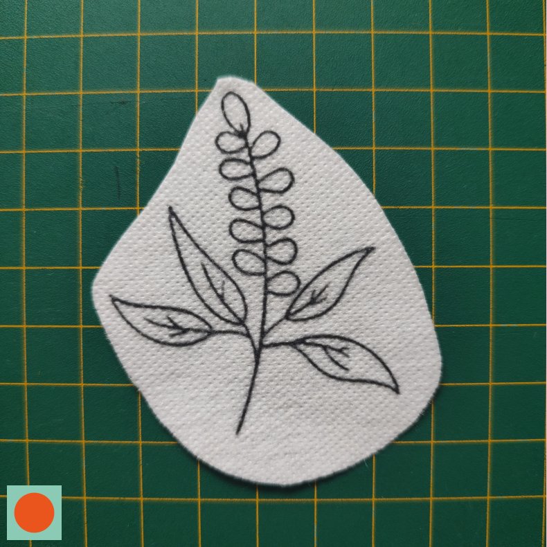 Broderi skabelon // Blomst Jasmine
