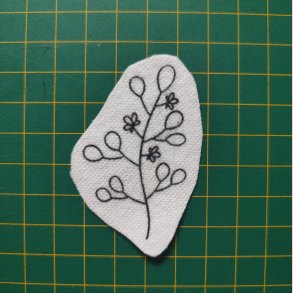 Broderi skabelon // Blomst Conelia