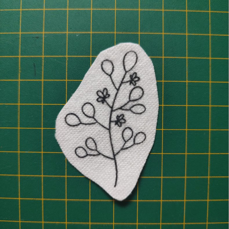 Broderi skabelon // Blomst Conelia