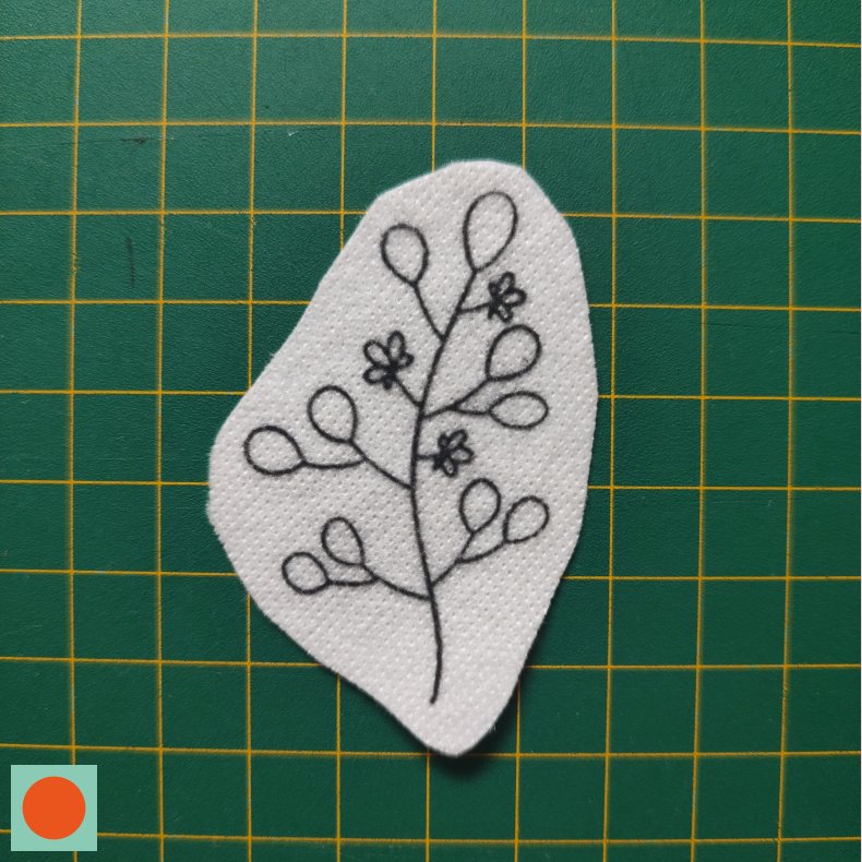 Broderi skabelon // Blomst Conelia