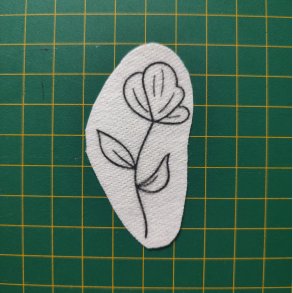 Broderi skabelon // Blomst Birgit