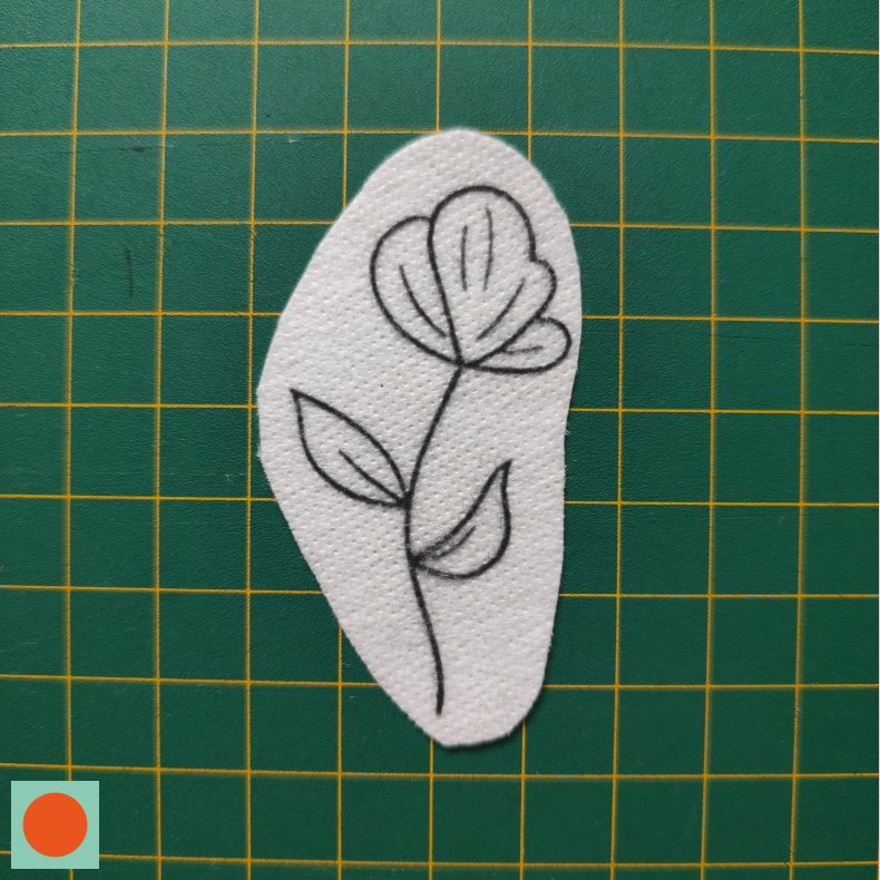 Broderi skabelon // Blomst Birgit