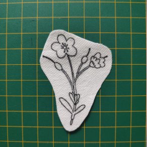 Broderi skabelon // Blomst Birgitte