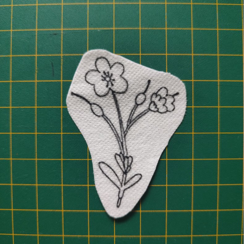 Broderi skabelon // Blomst Birgitte