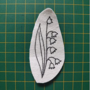 Broderi skabelon // Blomst Albethe