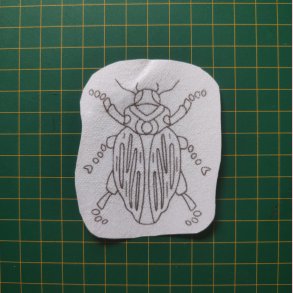 Broderi skabelon // Insekt Alfred