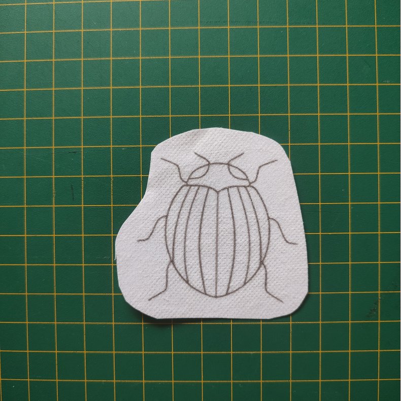 Broderi skabelon // Insekt Ole