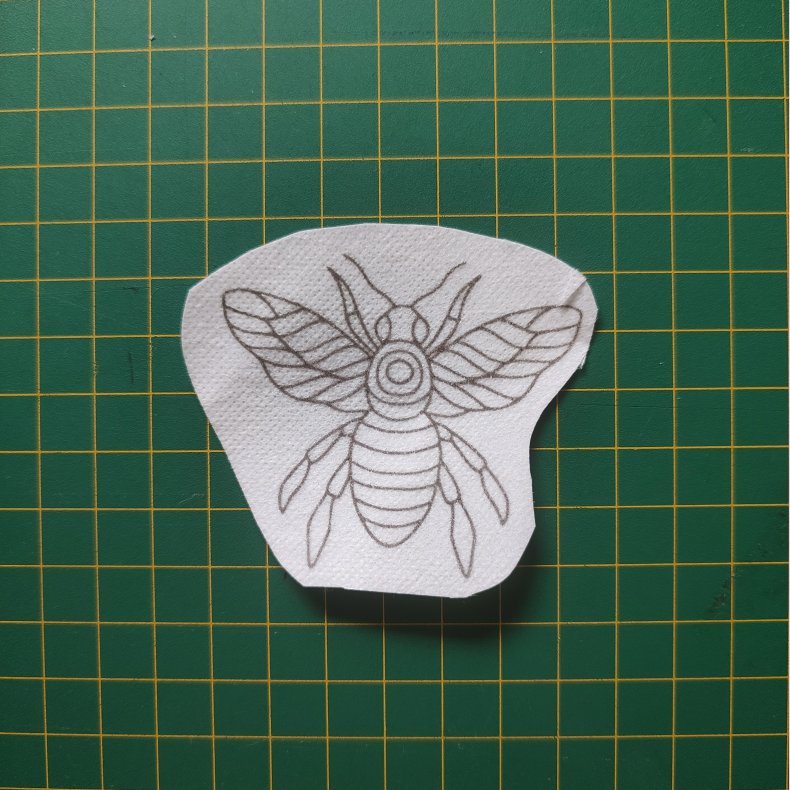 Broderi skabelon // Insekt Finn