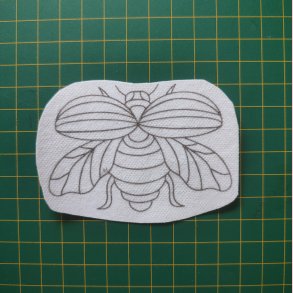 Broderi skabelon // Insekt Sigurd