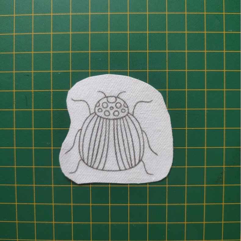 Broderi skabelon // Insekt Gert