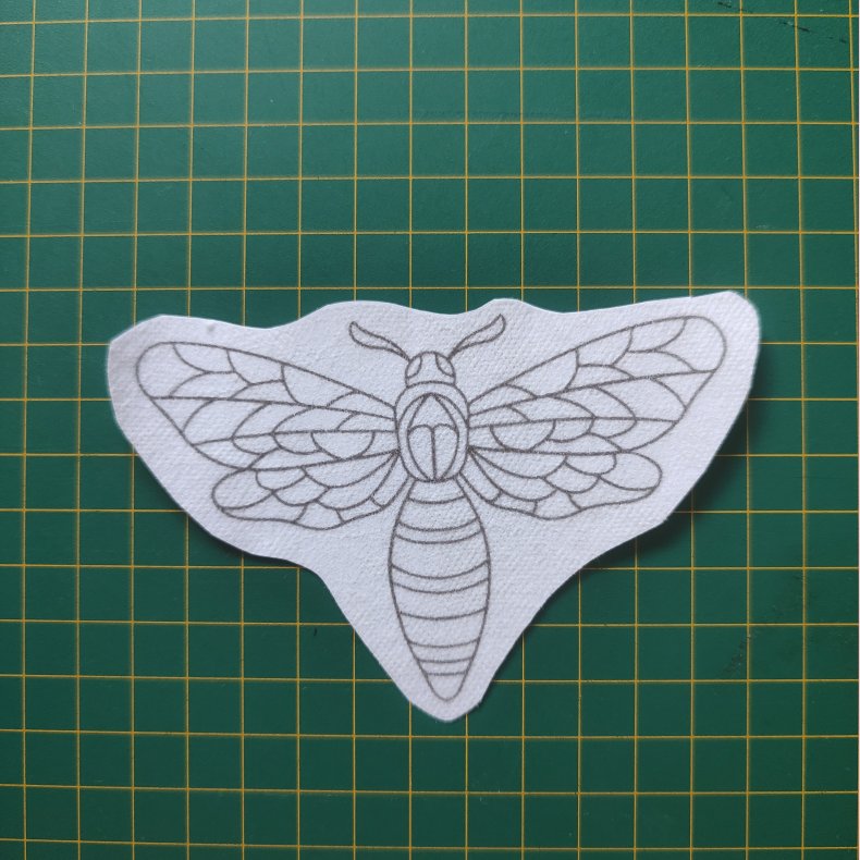 Broderi skabelon // Insekt Hansine