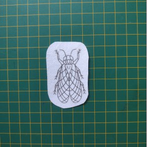 Broderi skabelon // Insekt Ida