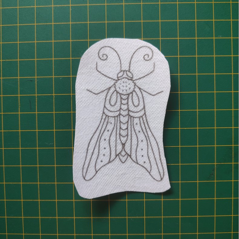 Broderi skabelon // Insekt Lars