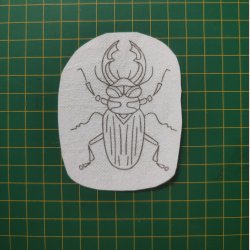 Broderi skabelon // Insekt Martin