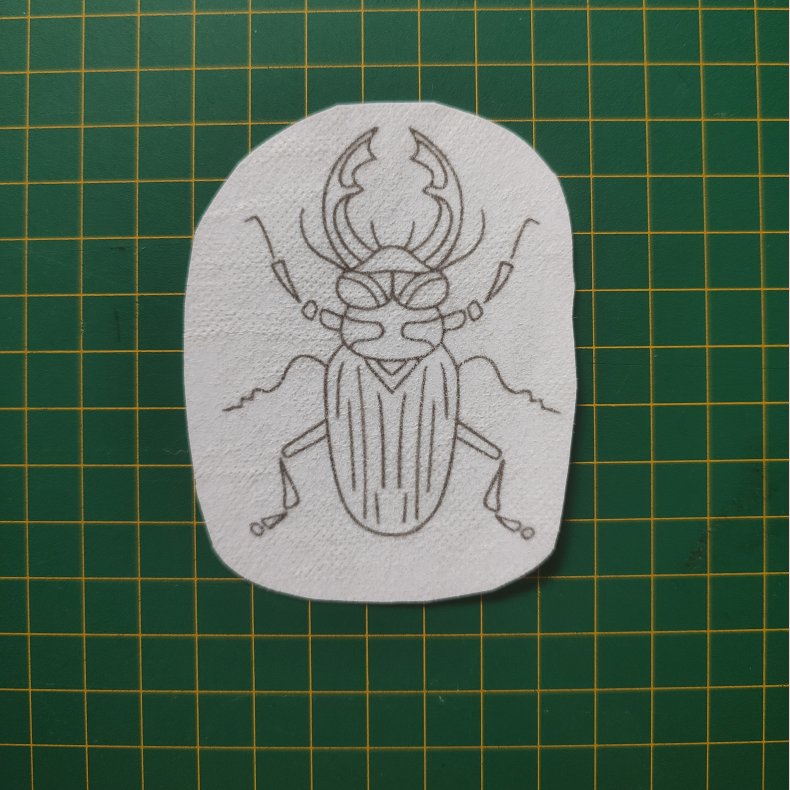 Broderi skabelon // Insekt Martin